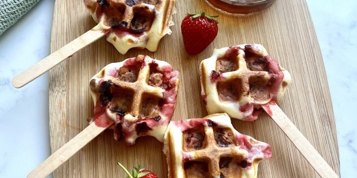 Strawberry Waffle Pops