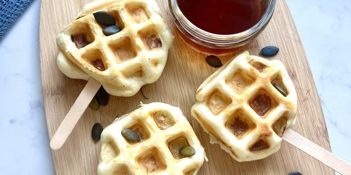 Apple Waffle Pops