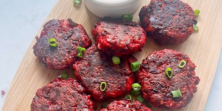Beetroot & Mozzarella Patties