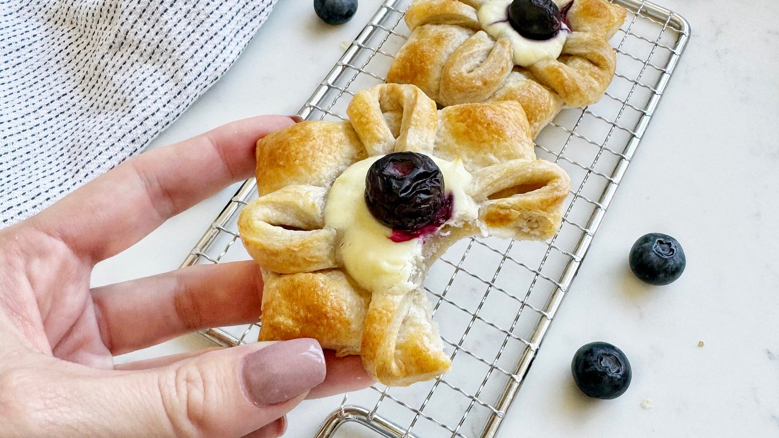 Blueberry and Mascarpone Pastries