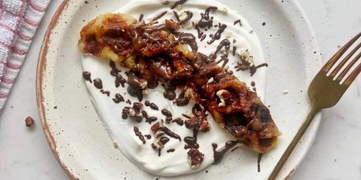 Caramelised Banana Waffle