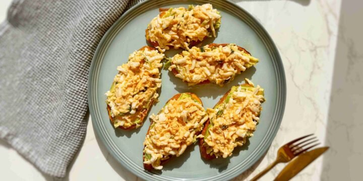 Grated Egg Sweet Potato Toast