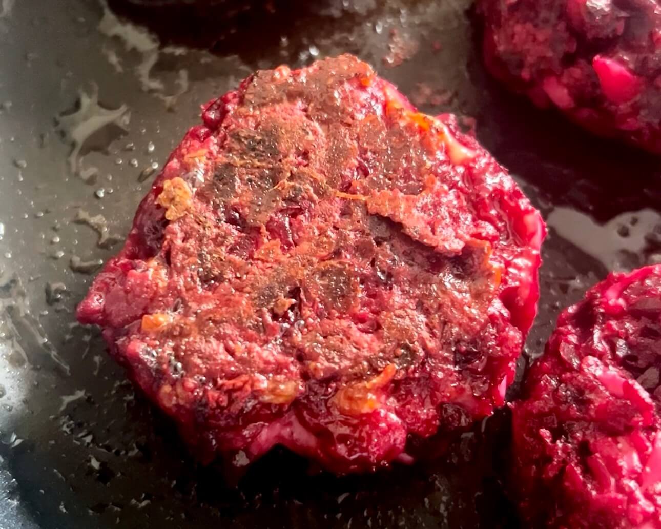 Beetroot and Mozzarella Patties