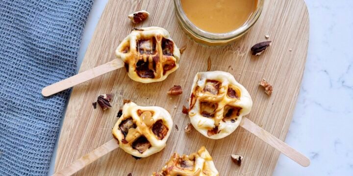 Banana Waffle Pops