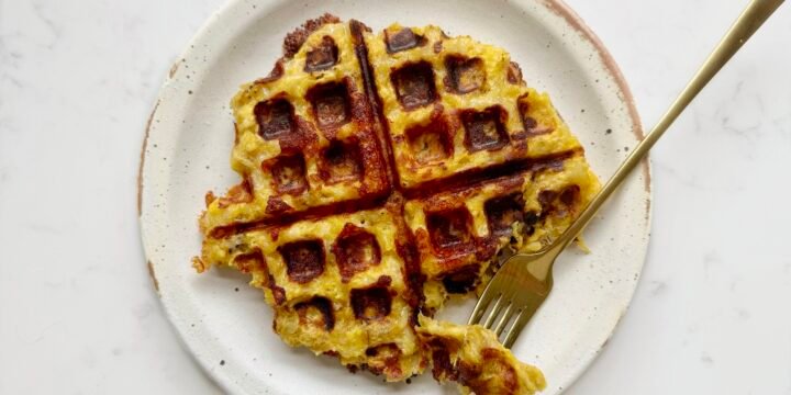 Cheesy Plantain Waffle