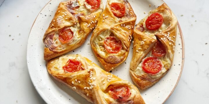 Herby Cream Cheese and Tomato Pastries