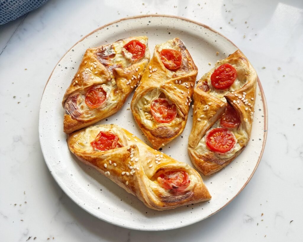 Flaky Cream Cheese and Tomato Pastries
