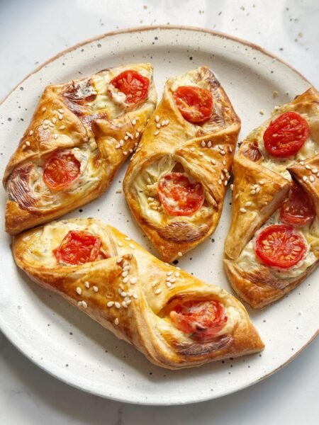 Flaky Cream Cheese and Tomato Pastries