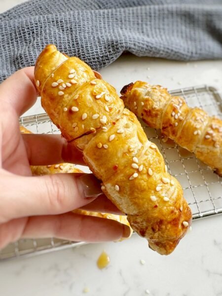 Easy Hot Honey Feta Pastries (Crispy Sweet & Savory Snack)