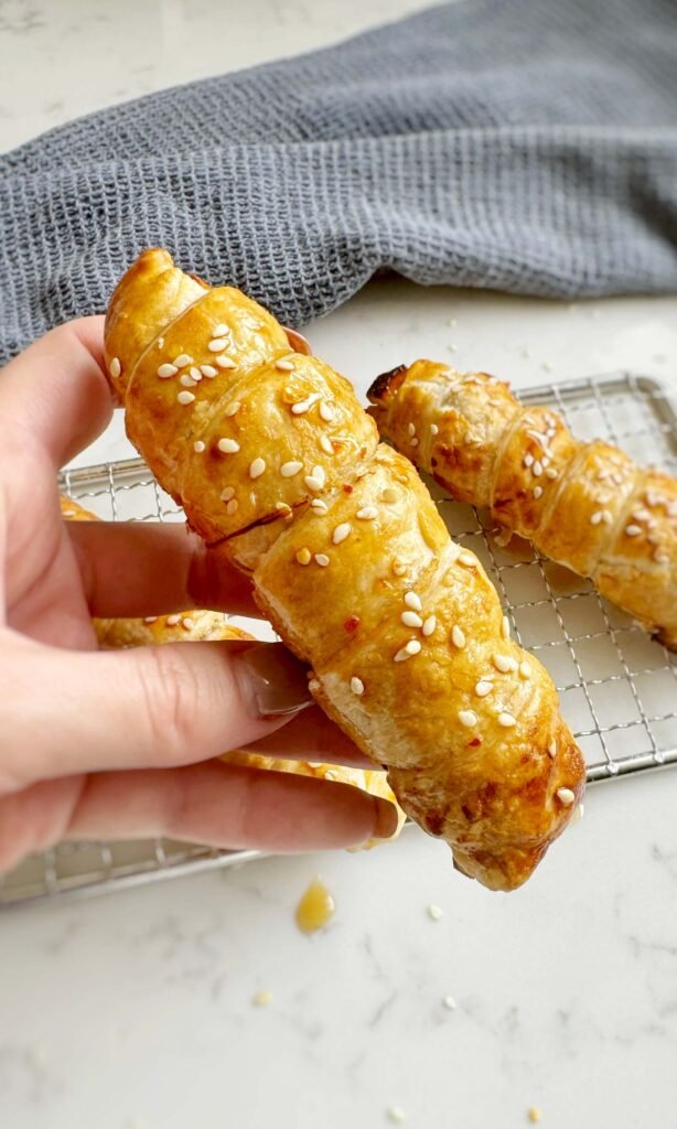 Easy Hot Honey Feta Pastries (Crispy Sweet & Savory Snack)