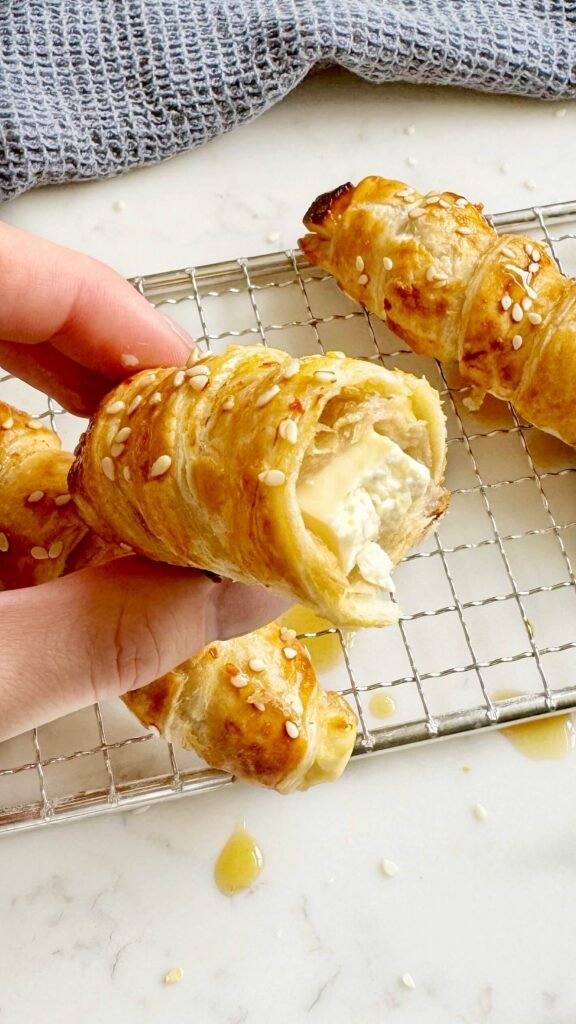 Easy Hot Honey Feta Pastries (Crispy Sweet & Savory Snack)