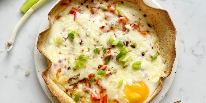Red Pepper & Cheese Tortilla Quiche