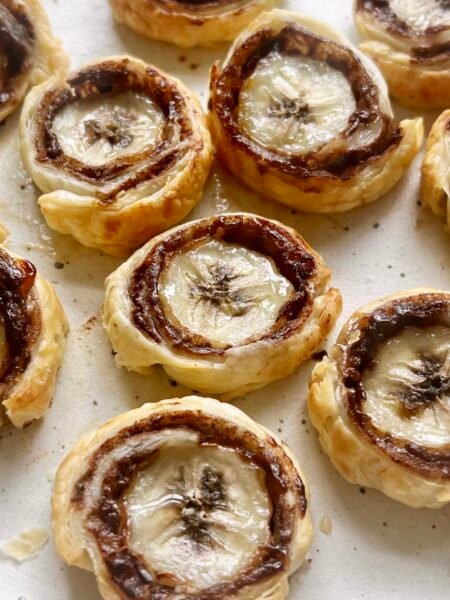 Chocolate Banana Pastry Coins