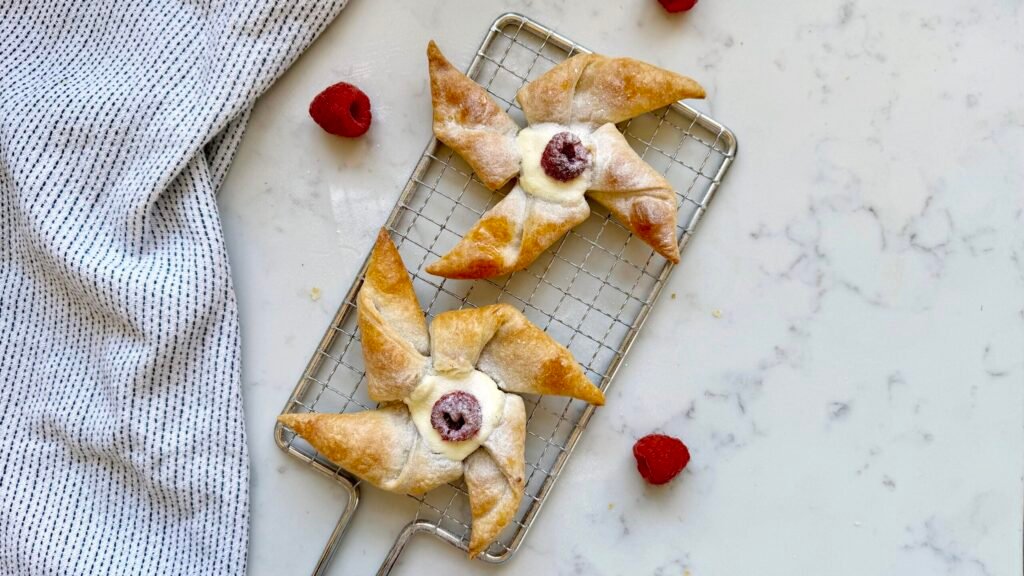 Raspberry and Mascarpone Pastries