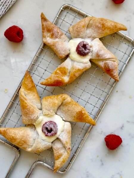 Raspberry and Mascarpone Pastries