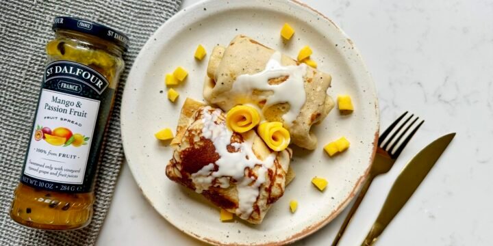 Mango & Passion Fruit Crepes