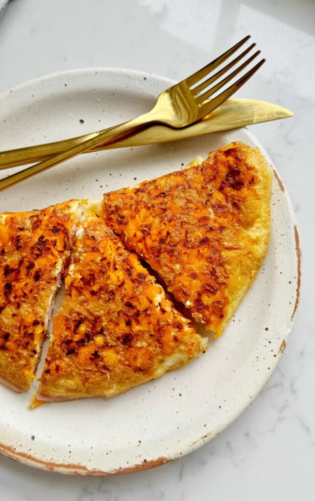 Crispy Carrot and Cheese Omelette