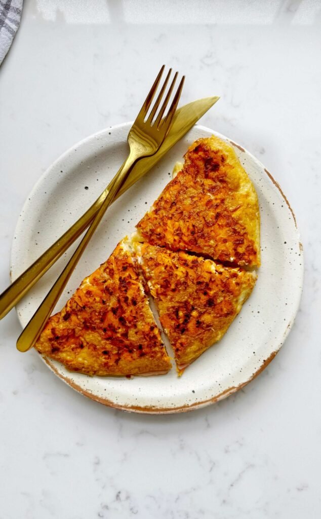 Crispy Carrot and Cheese Omelette