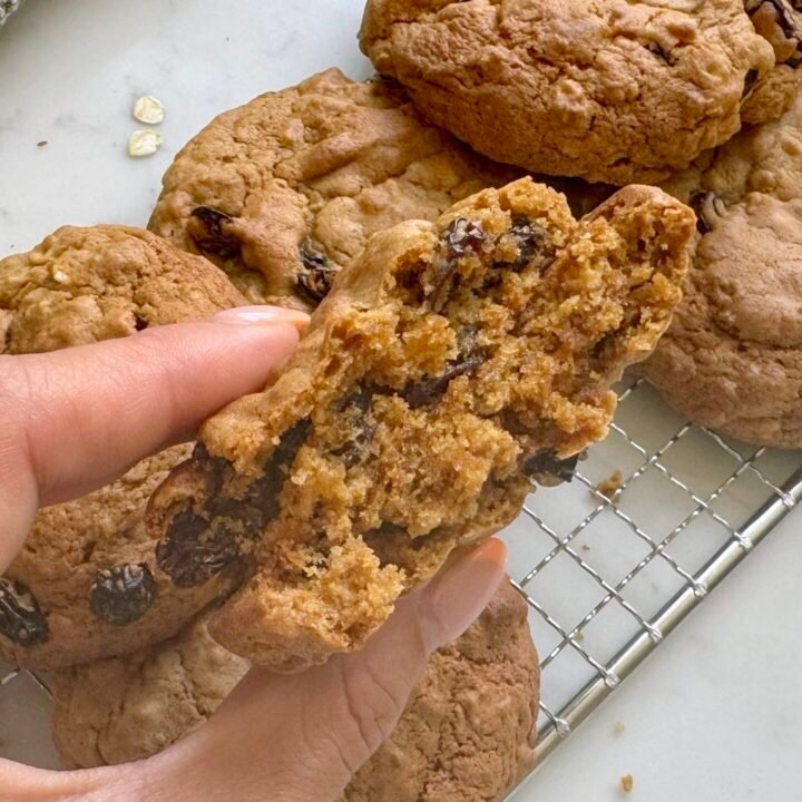 Oatmeal and Raisin Gooey Cookies