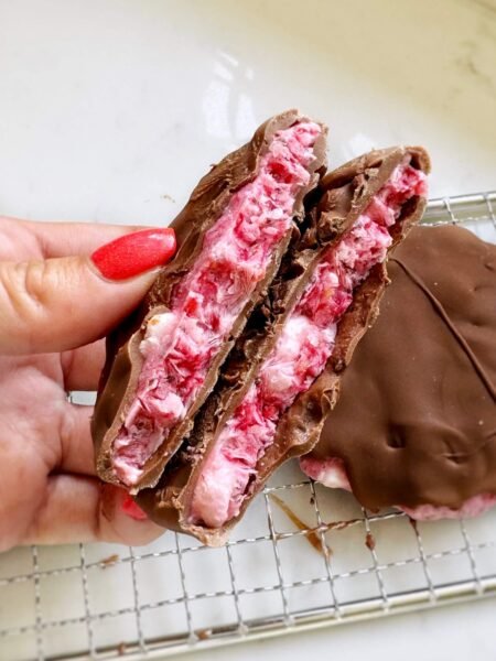 Raspberry Cottage Cheese Bites
