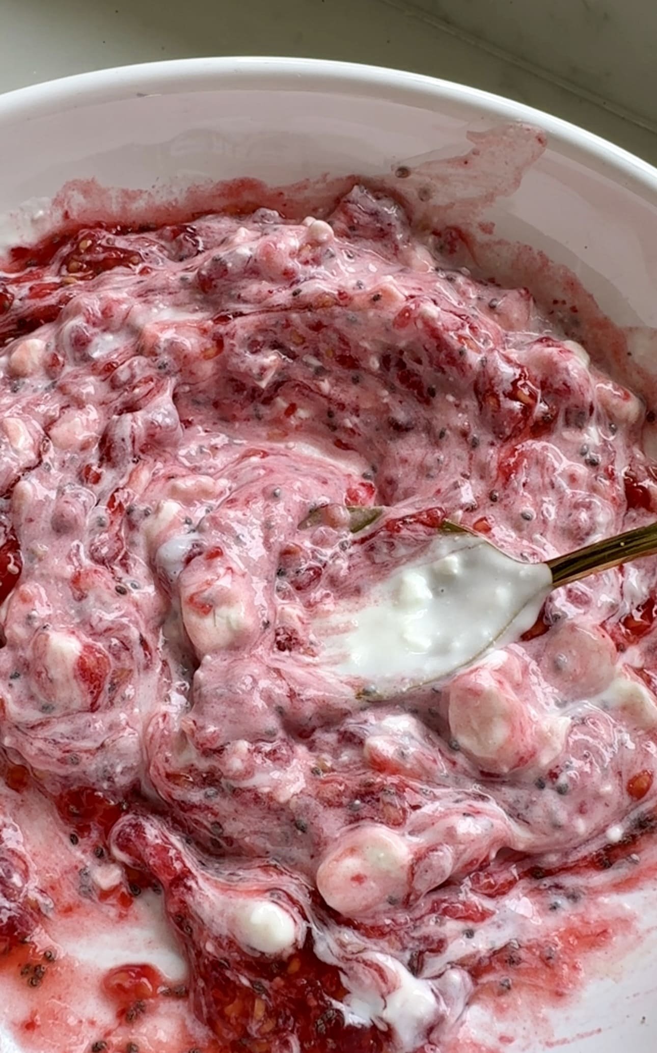 Raspberry and Cottage Cheese Bites Step 1
