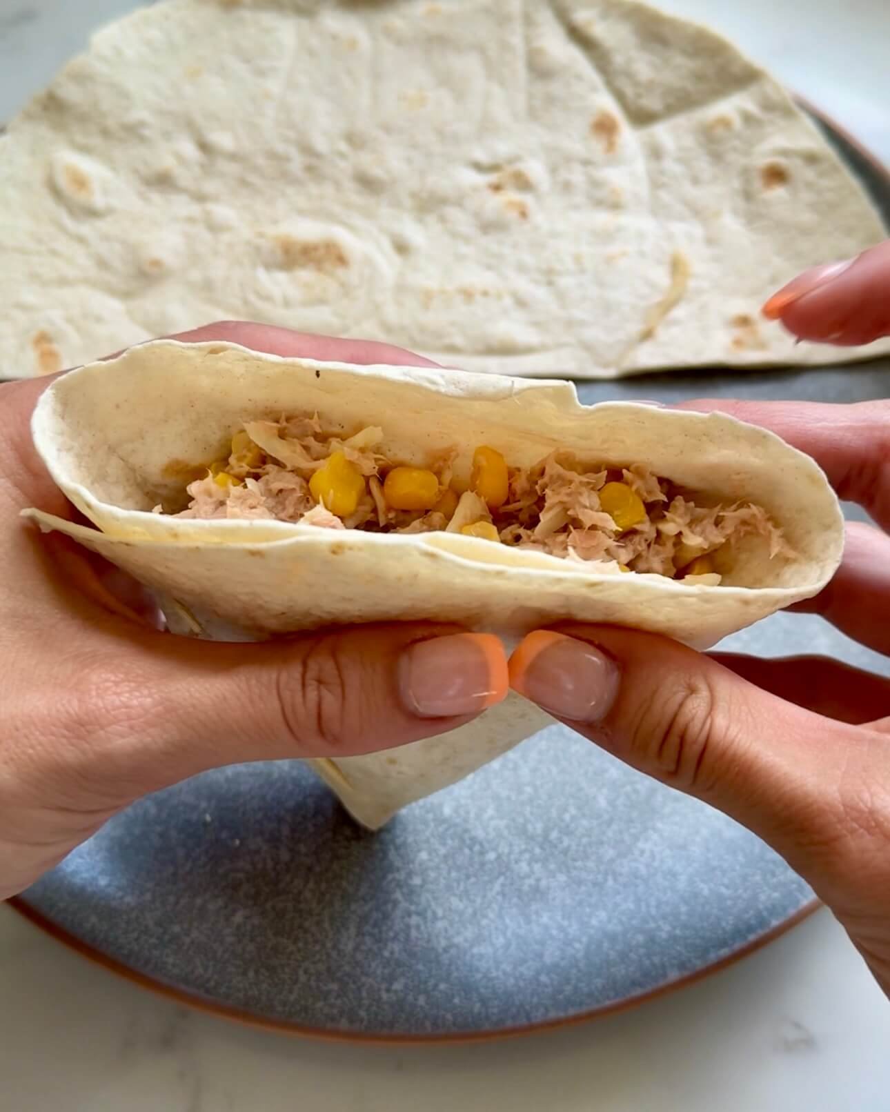 Tuna Melt Hot Pockets, filling inside the pocket