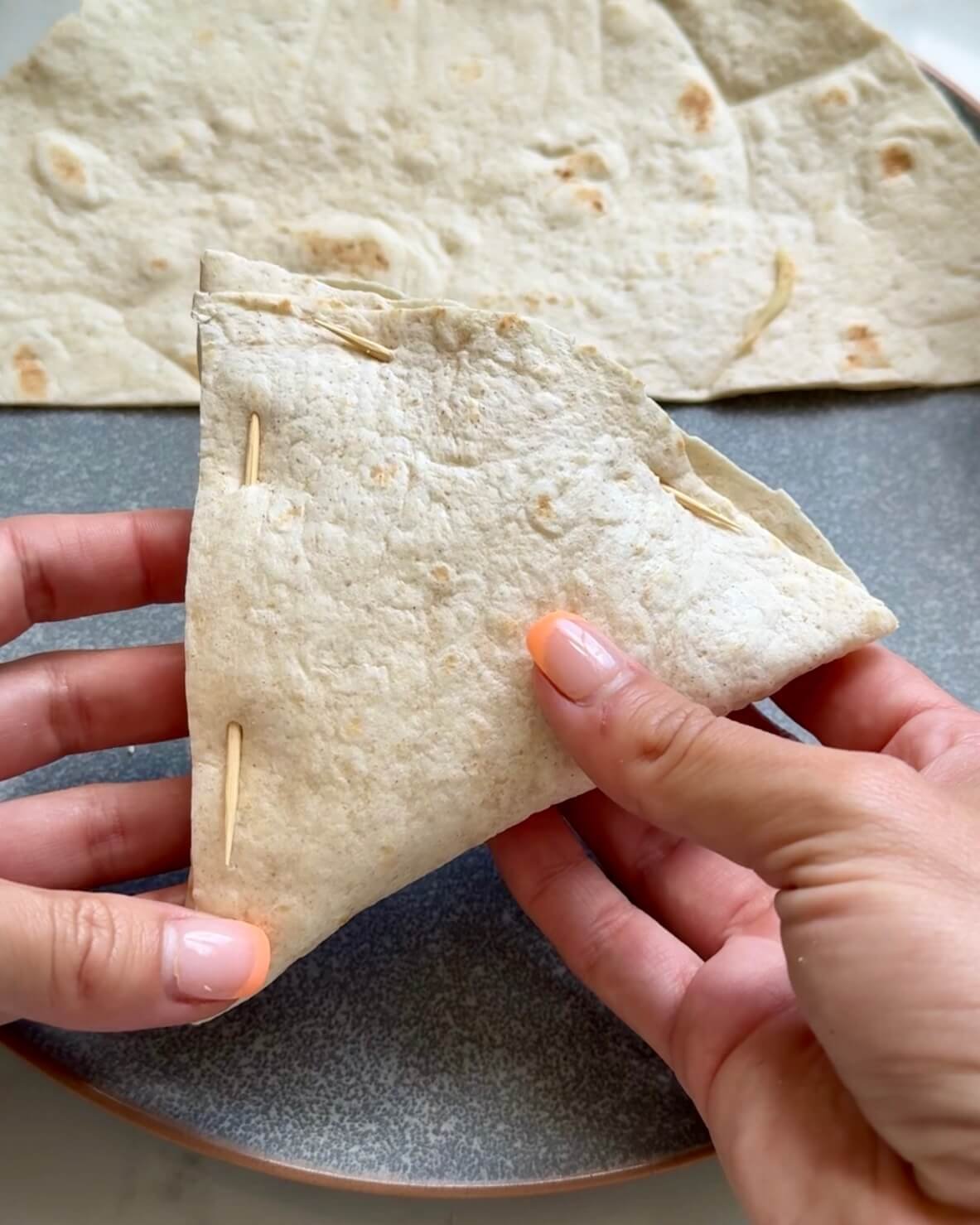 Tuna Melt Hot Pockets- pocket filled and sealed