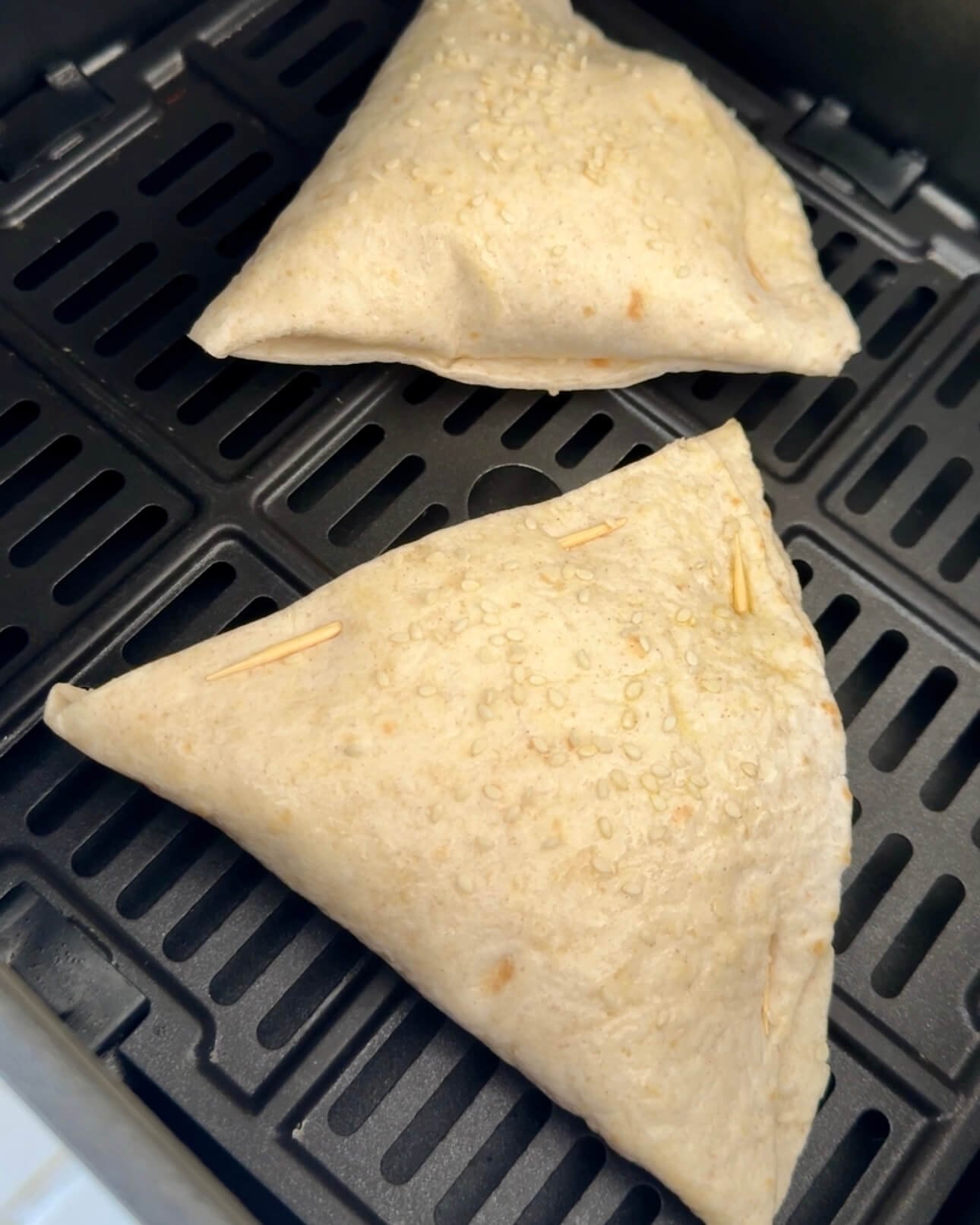 Tuna Melt Hot Pockets, cooking in air fryer