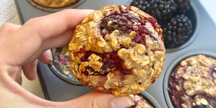 Blackberry Coconut Oatmeal Muffins