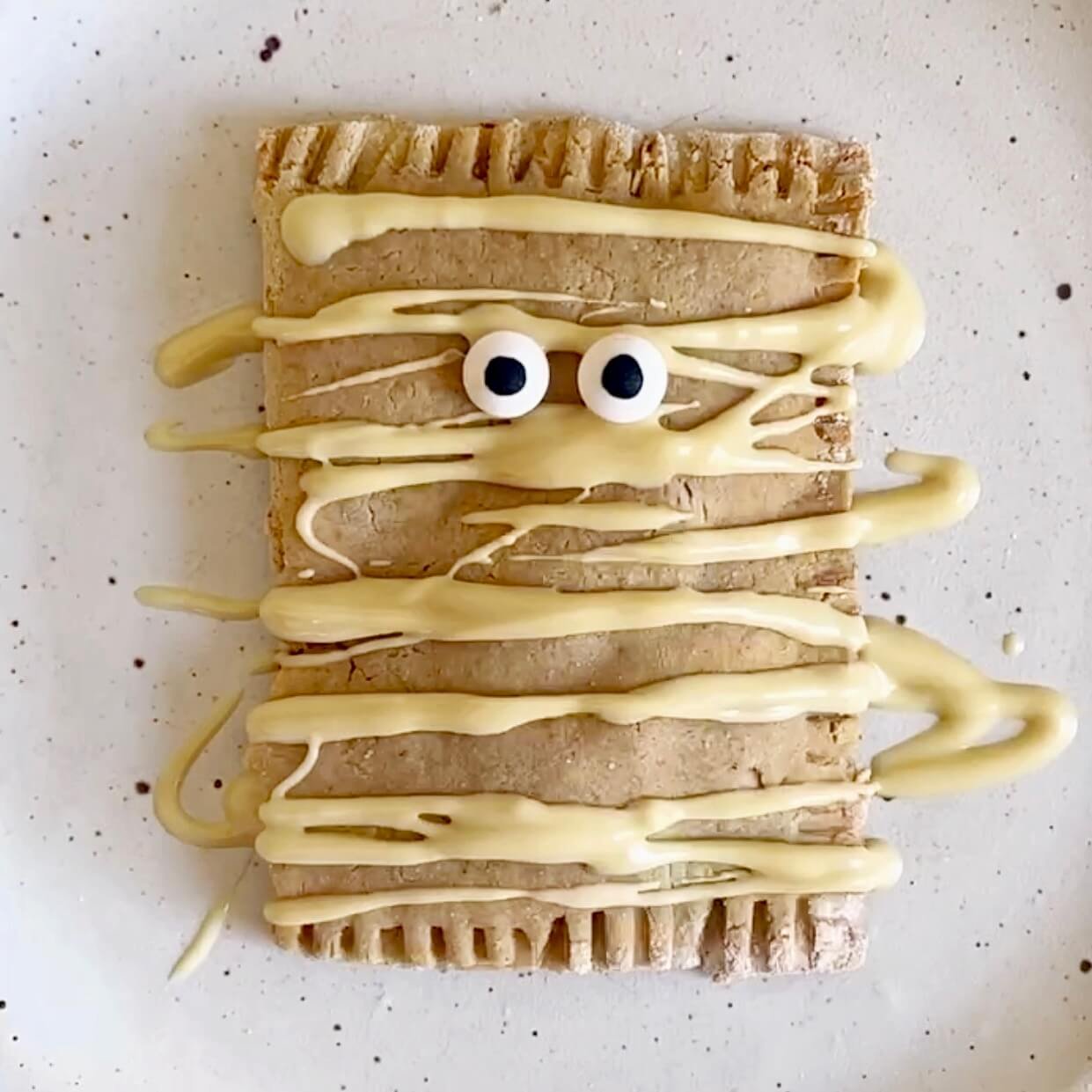 Pumpkin Pop Tarts with white chocolate drizzle