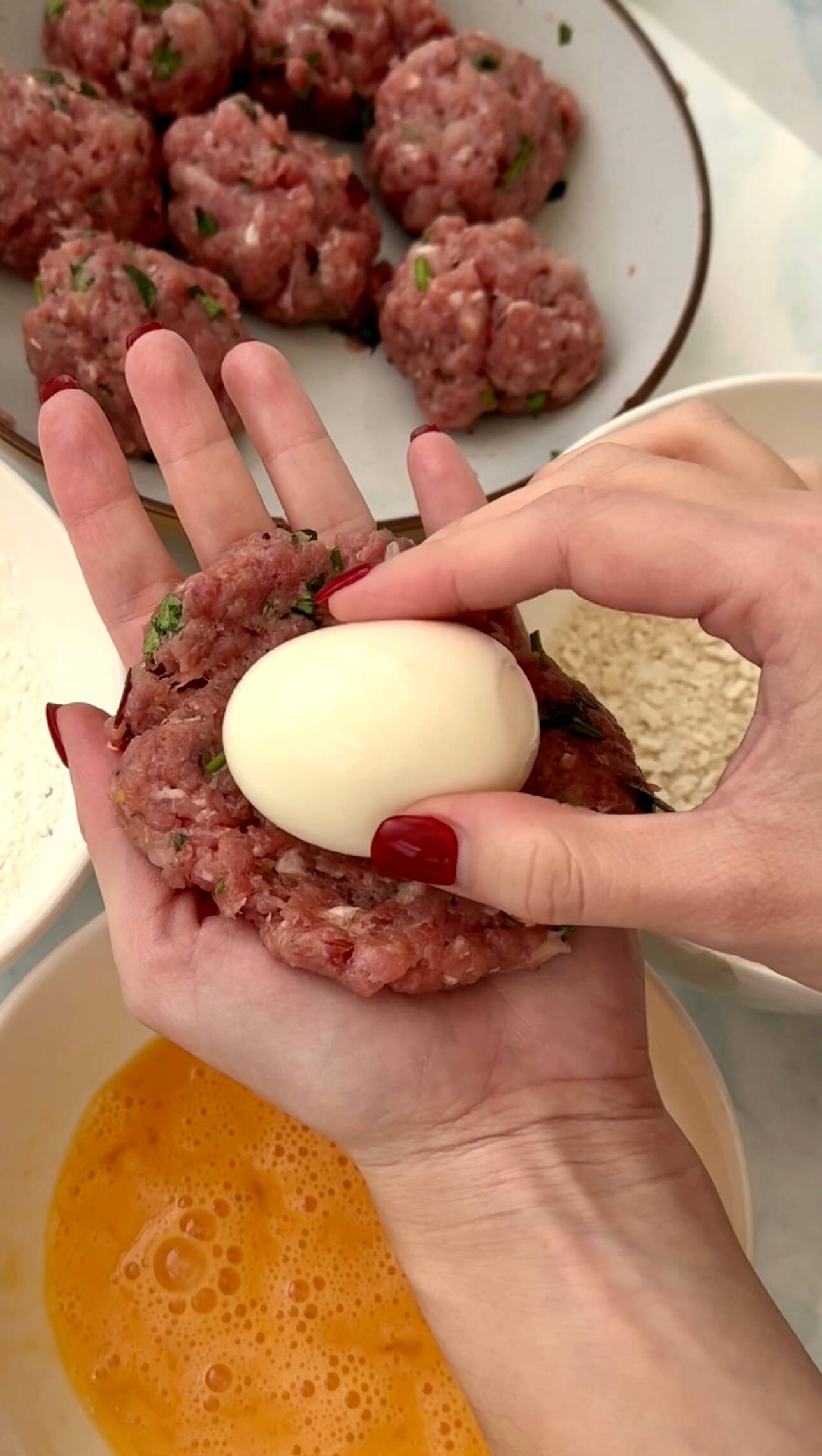 Turkey and Cranberry Scotch Eggs step 2