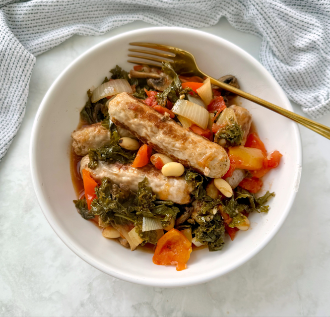 High-Protein Slow Cooker Sausage Casserole