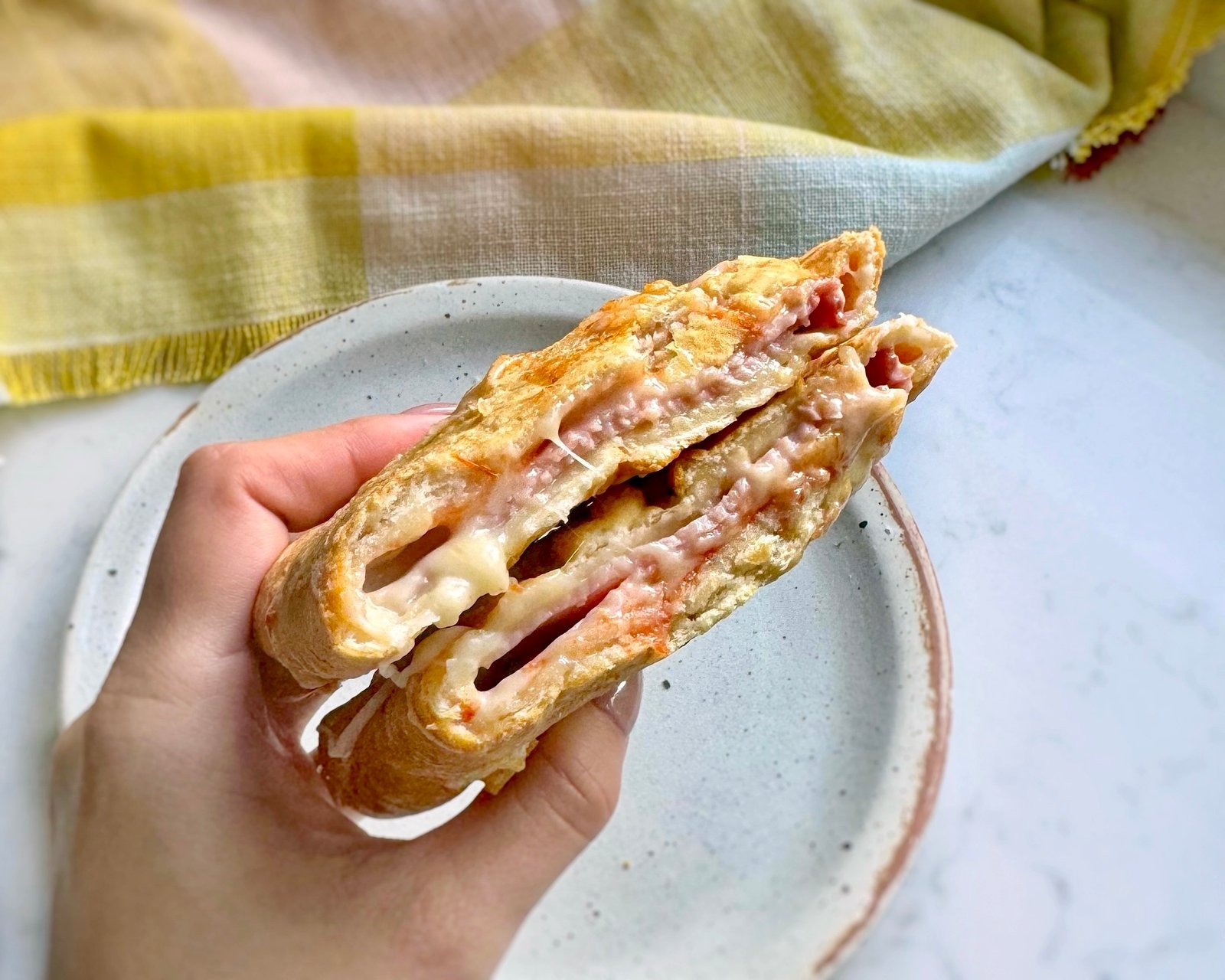 Ham & Cheese Stuffed Ciabatta