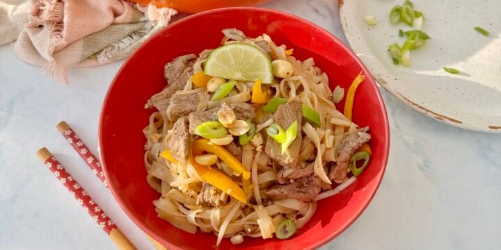 One Pot Beef Pad Thai
