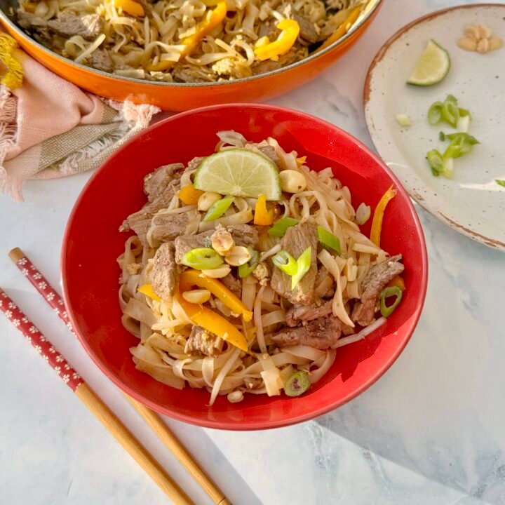One Pot Beef Pad Thai