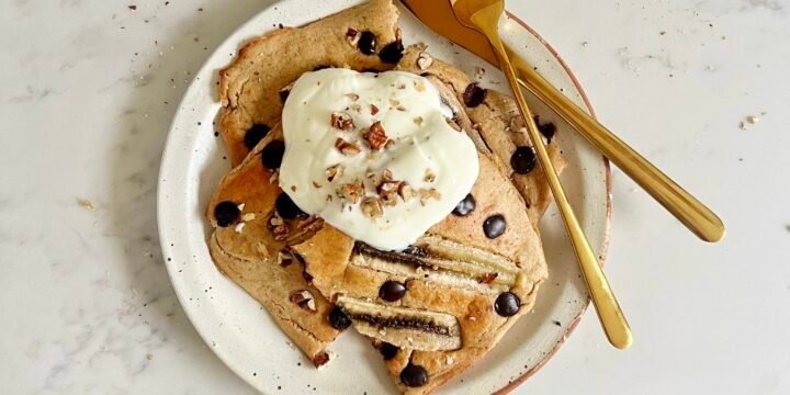 Banana Bread Sheet Pan Pancakes