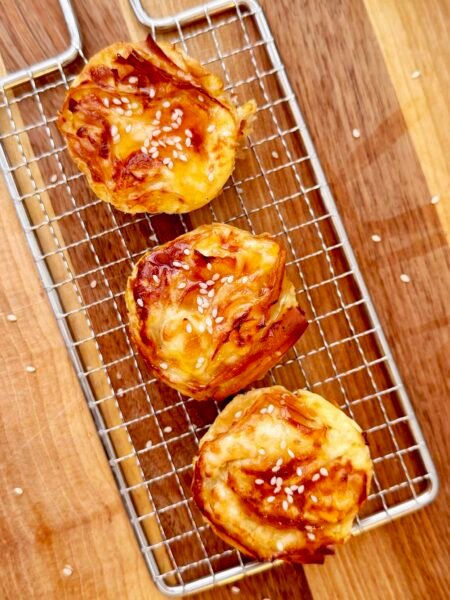 Hot Honey and Feta Mini Crinkle Pies