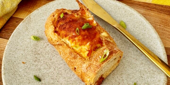 Cheesy Egg Baguette Bake