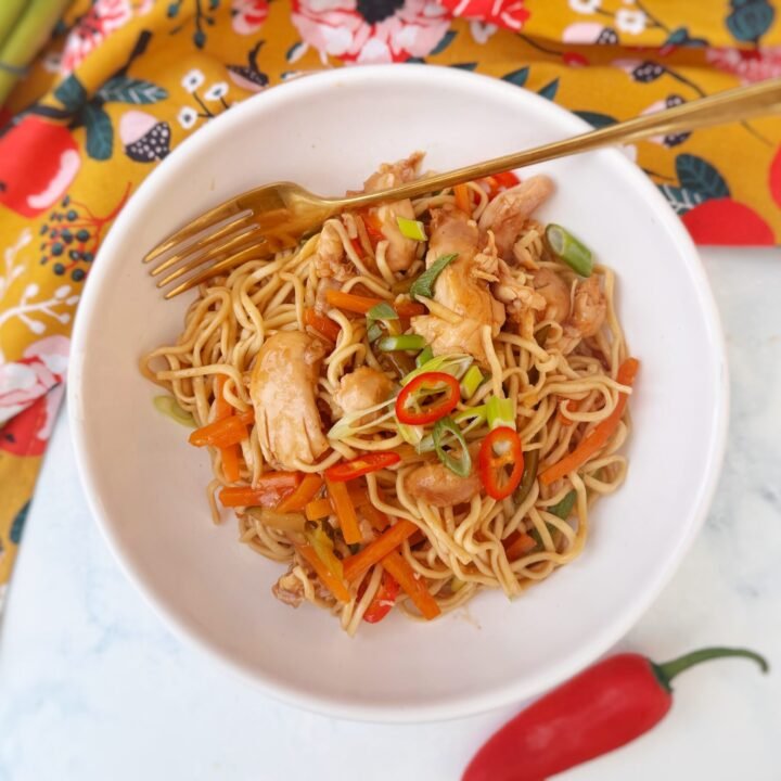 Hot Honey Chicken Noodles