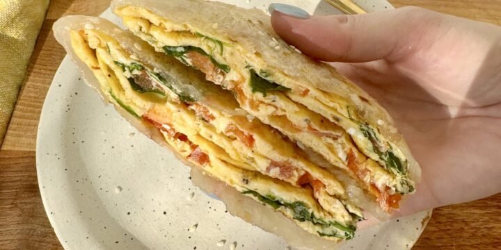 Rice Paper Omelette Wrap