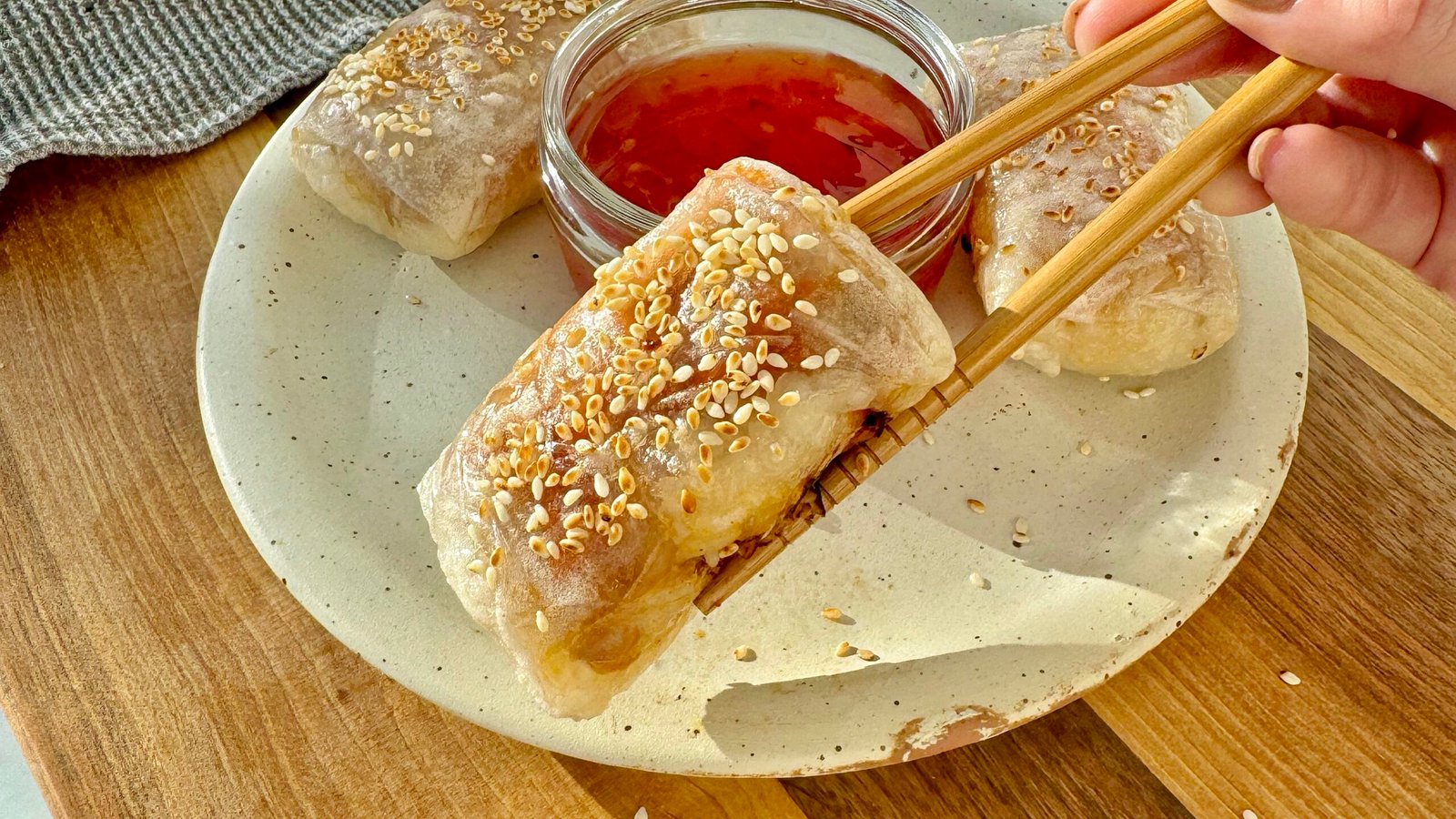 Spicy Tuna Rice Paper Rolls