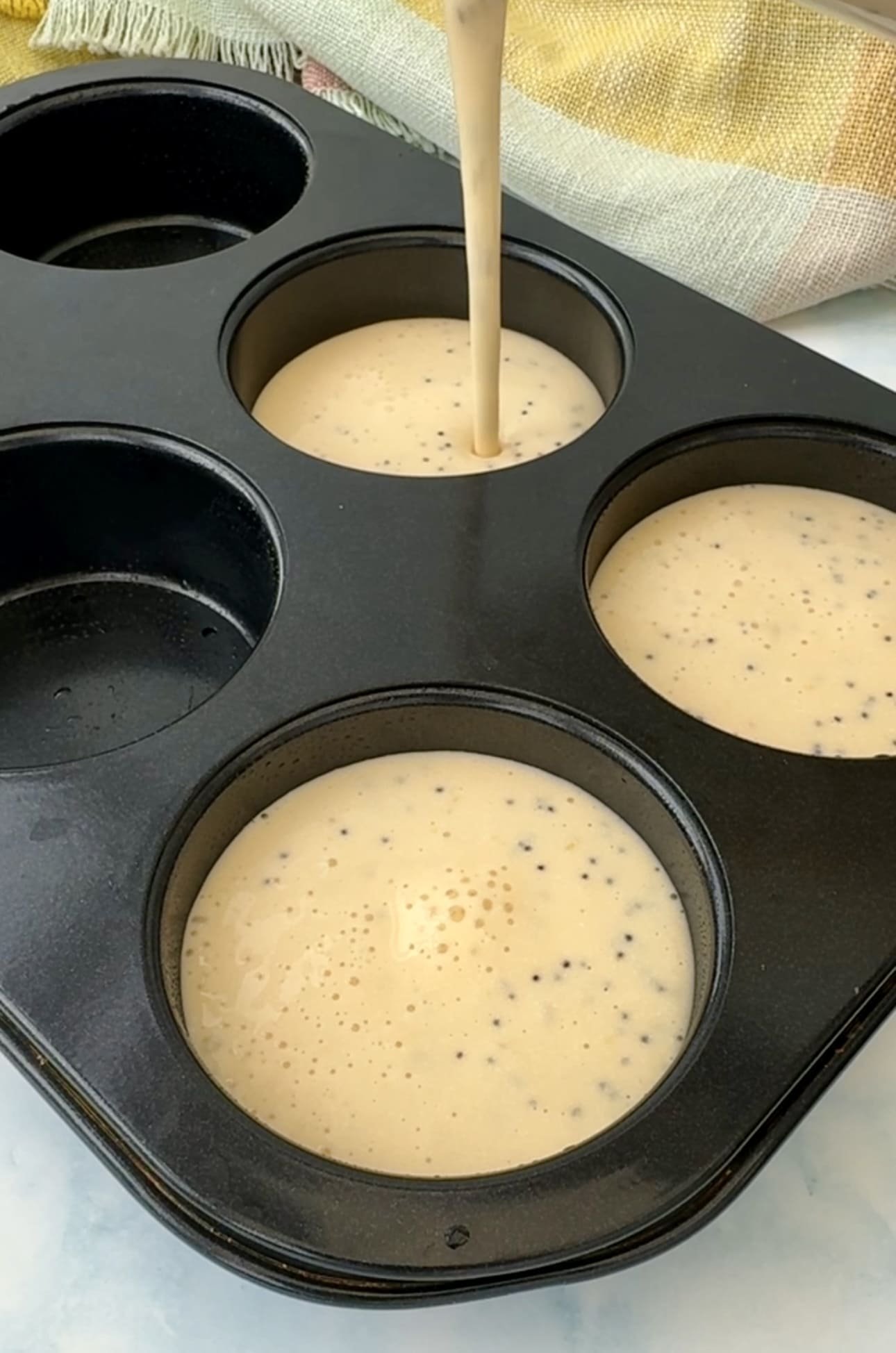 Lemon and Poppyseed Cottage Cheesecakes Step 3