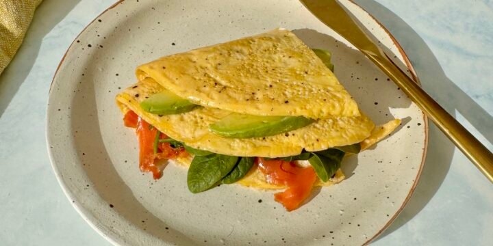 Smoked Salmon Egg-Folded Wrap
