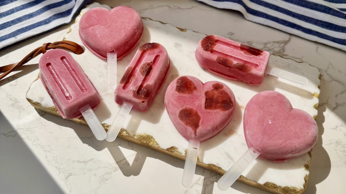 High Protein Raspberry Ice Lollies - Alexarciab Healthy Recipes
