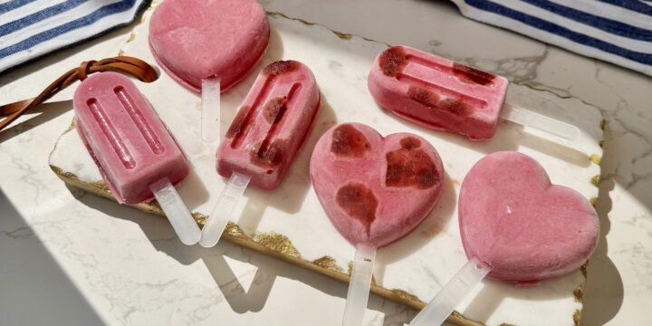 High Protein Raspberry Ice Lollies