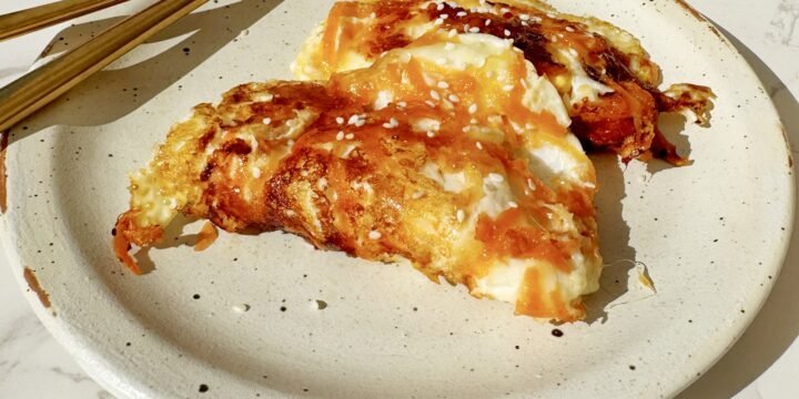 Hot Honey Crispy Carrot Eggs