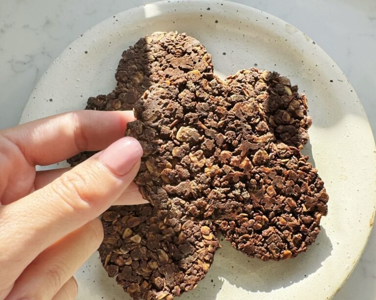 Dark Chocolate and Oat No Bake Cookies