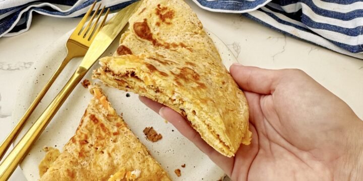Crispy Feta and Carrot Tortilla Omelette