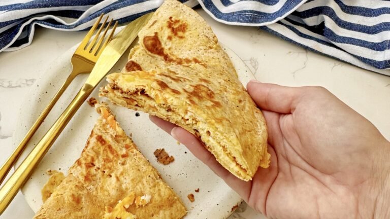 crispy feta and carrot omelette tortilla egg wraphigh-protein egg wrap feta omelette recipe savoury carrot breakfast quick tortilla breakfast