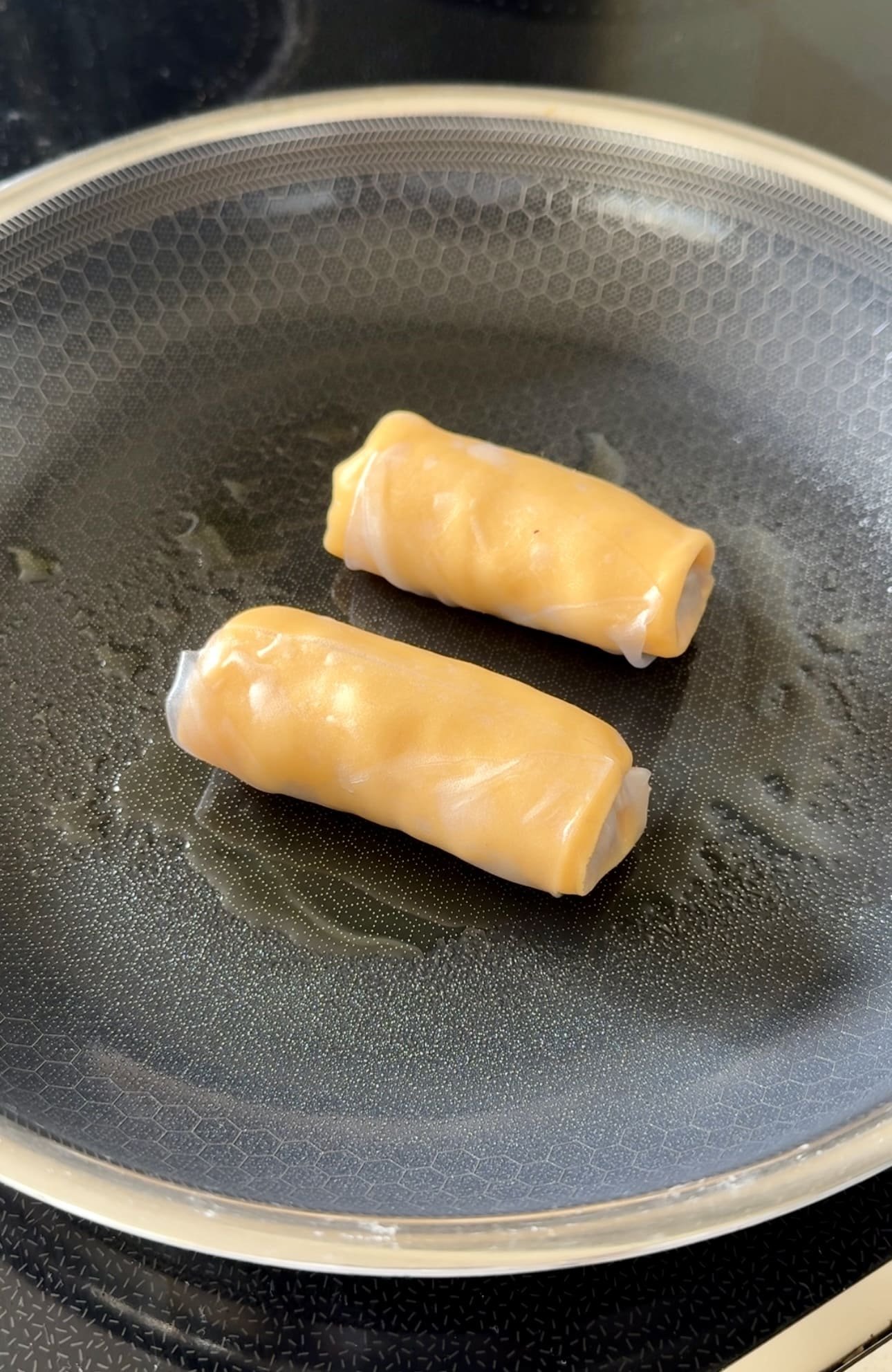 Rice Paper Cheeseburger Rolls Step 7